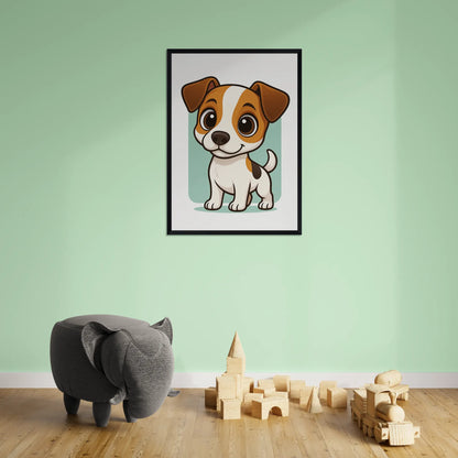 Jack Russell Terrier in stile Chibi