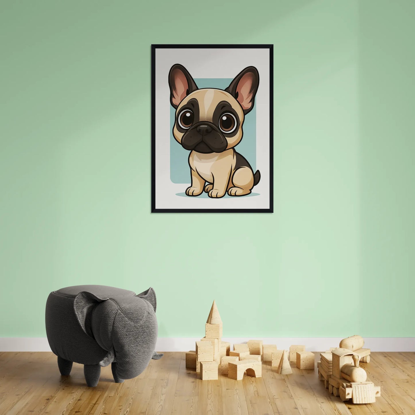 Bulldog Francese in stile Chibi