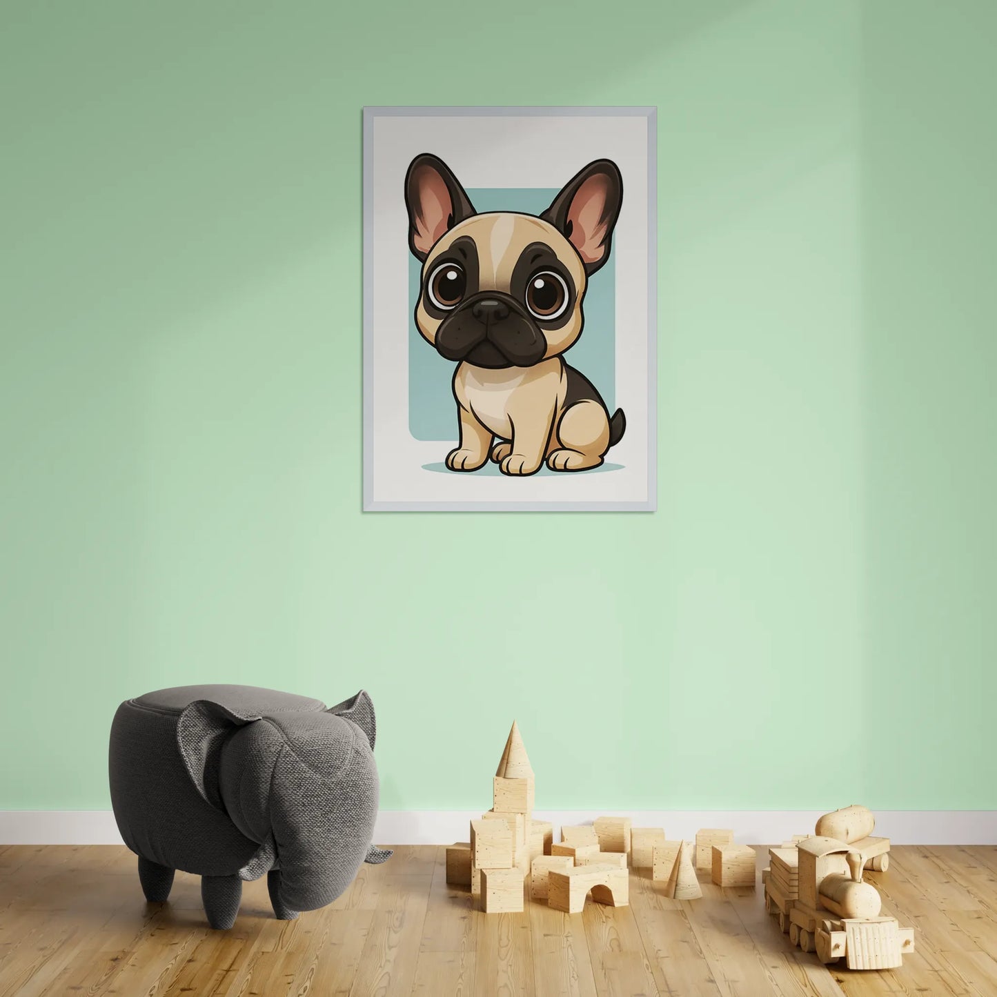 Bulldog Francese in stile Chibi