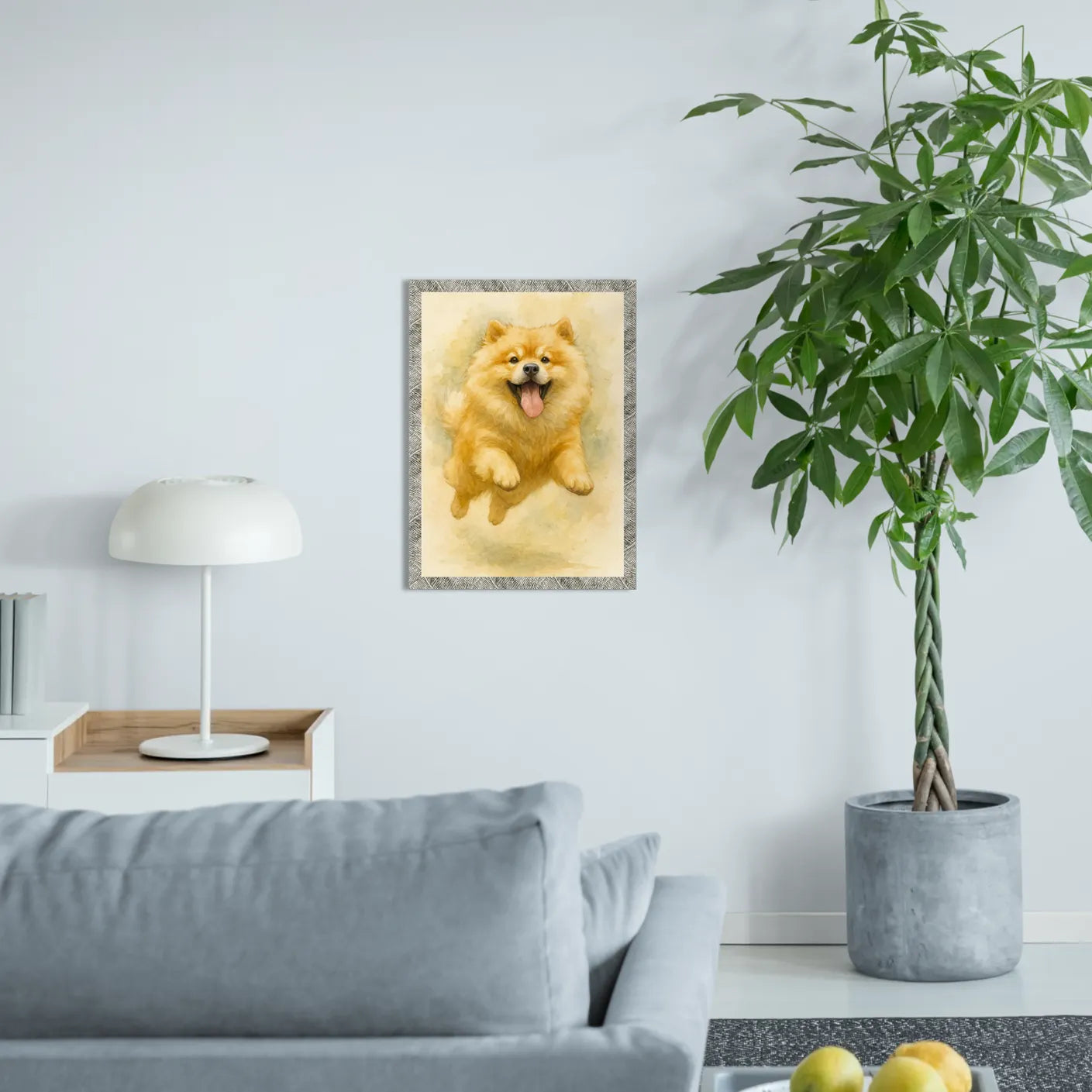 Chow chow Acquarello