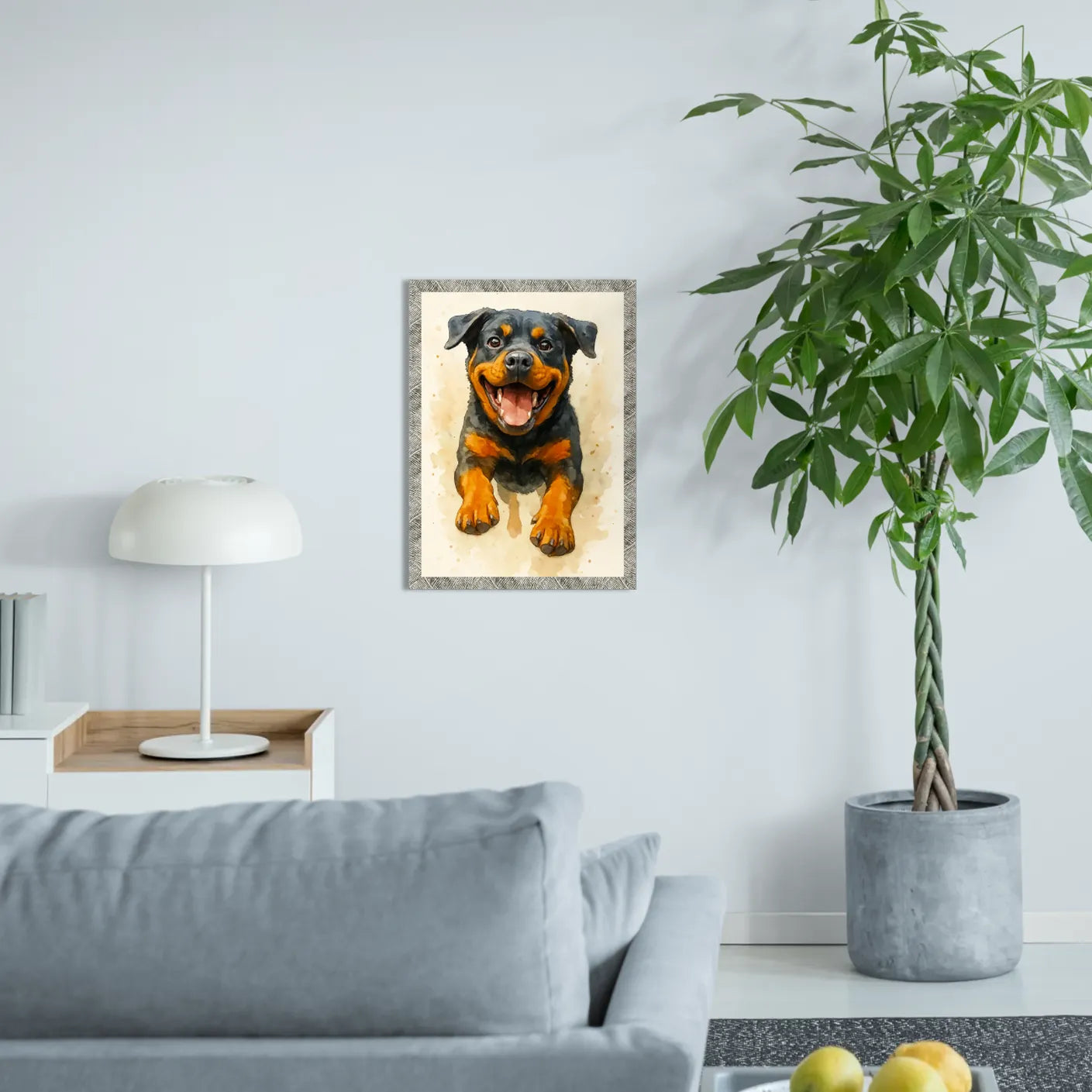 Rotwailer Acquarello