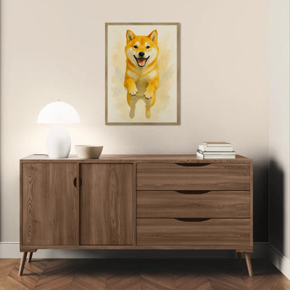 Shiba Inu Acquarello