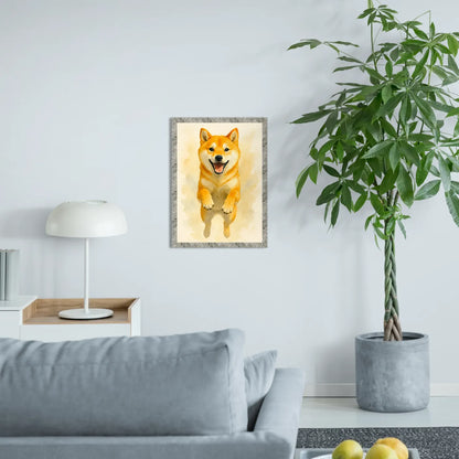 Shiba Inu Acquarello