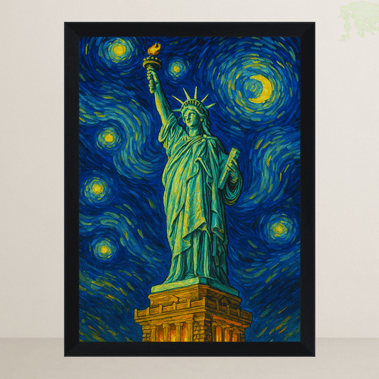 Statua della Libertà stile Gogh